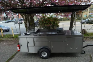 Mobile Griddle Steamer Cart - Food Carts by Apollo Custom Manufacturing